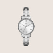 Fossil Women's Daisy Silver Bracelet Analogue Watch ES4864