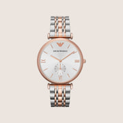 Emporio Armani Men's Watch Two-Tone Steel Bracelet Durable AR1677