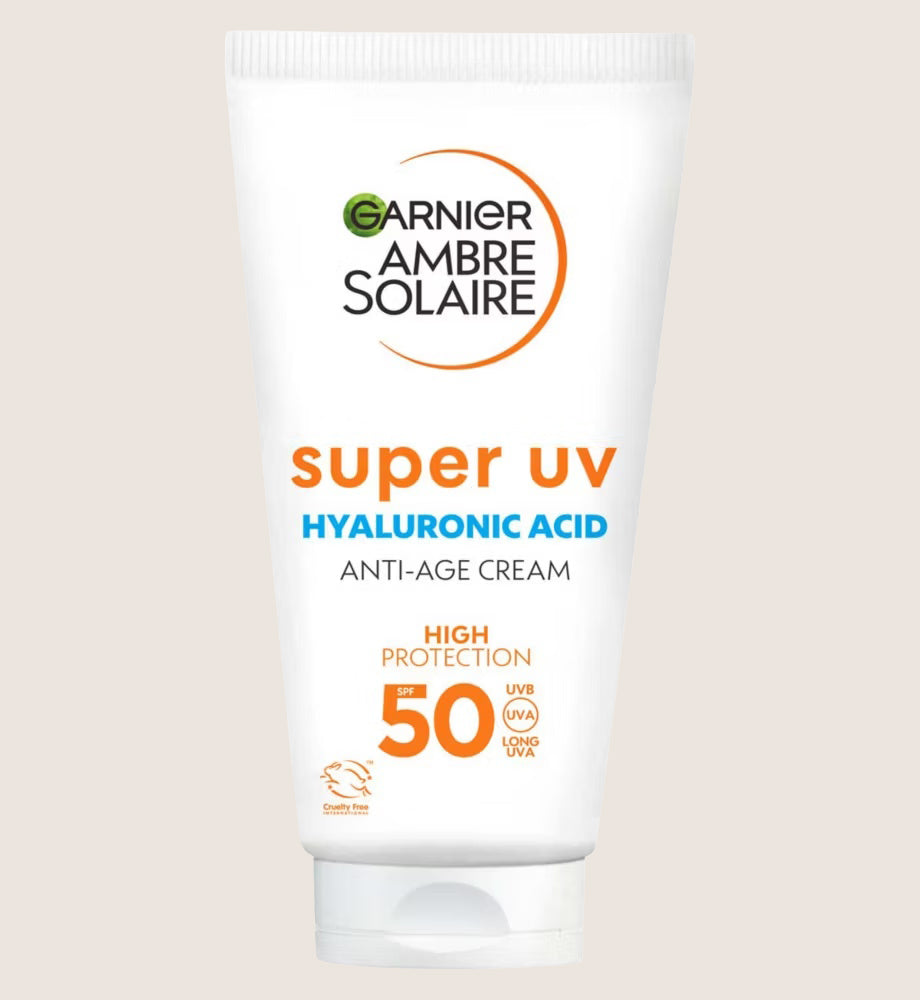 Garnier Ambre Solaire SPF 50 Super UV Anti-Age Face Sun Cream SPF50 50ml