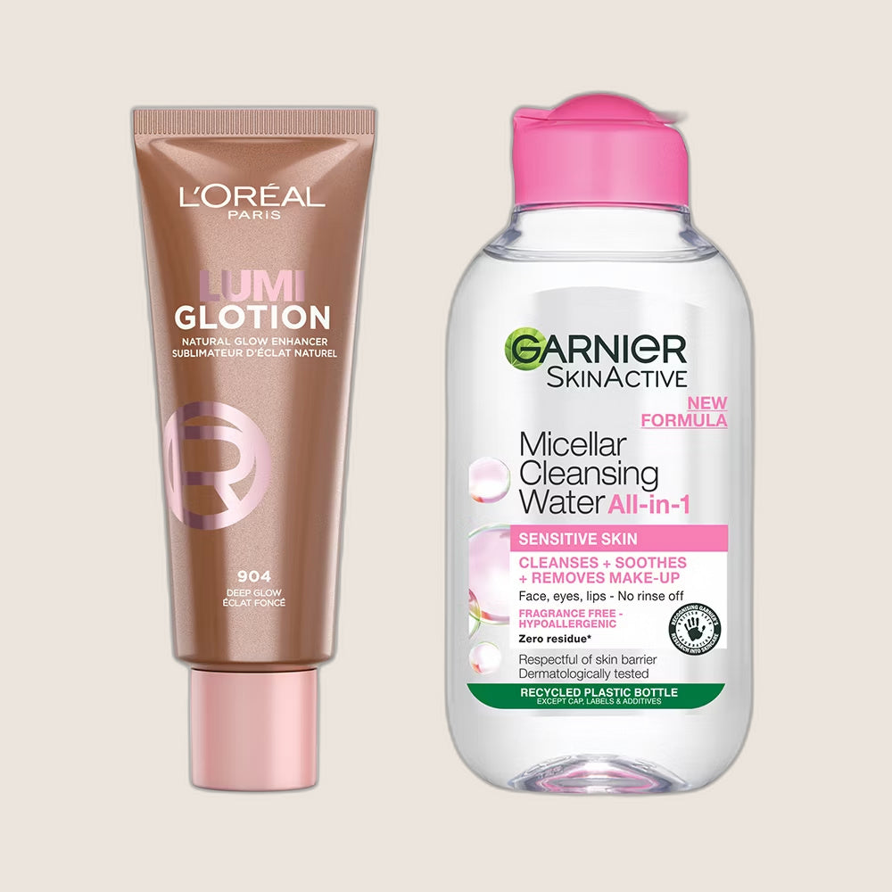 L'Oréal Paris Lumi Glotion Deep & Garnier Micellar Water Duo 100ml