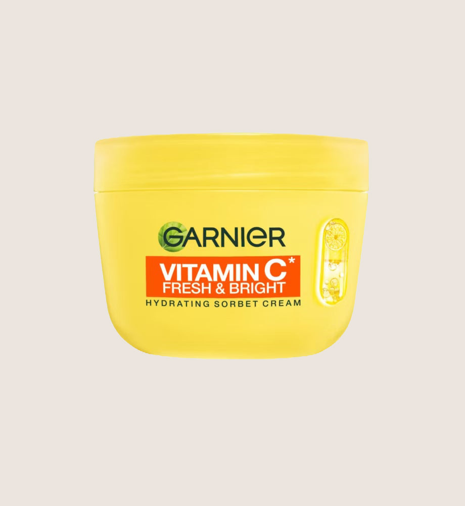 Garnier Vitamin C Fresh & Bright Hydrating Sorbet Cream 4% Vitamin C & Niacinamide 85ml