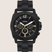 Fossil Men's Privateer Black Dial Black Bracelet Watch BQ2818