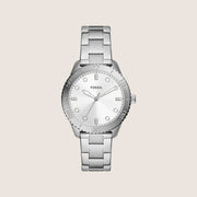 Fossil Women's Dayle Silver Crystal Bracelet Analogue Watch BQ3885