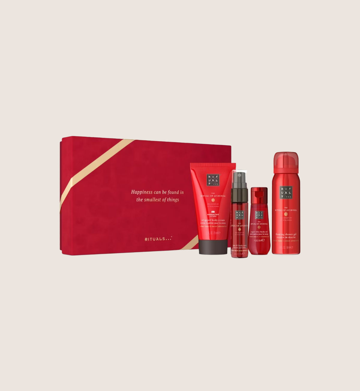 Rituals The Ritual Of Ayurveda Indian Rose & Sweet Almond Oil Small Bath & Body Gift Set For Her