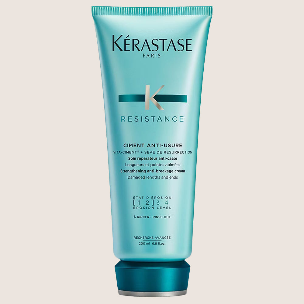 Kérastase Resistance, Strengthening Conditioner, For Damaged Lengths & Ends, With Vita-Ciment Advance, Ciment Anti-Usure, Conditioning Care 200ml