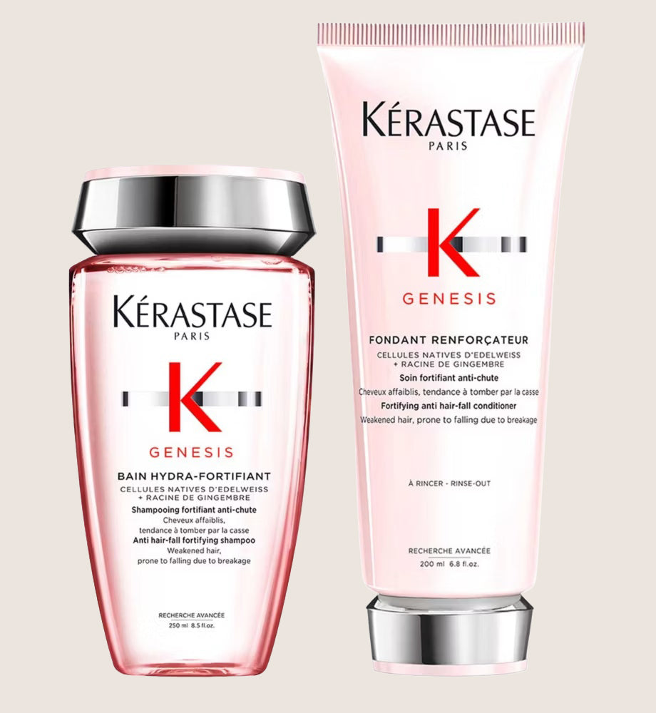 Kérastase Genesis Shampoo and Conditioner Set, Anti-Hair-Fall Routine to Maintain Weakened Hair Prone to Breakage, Duo Set Cleansing Formula