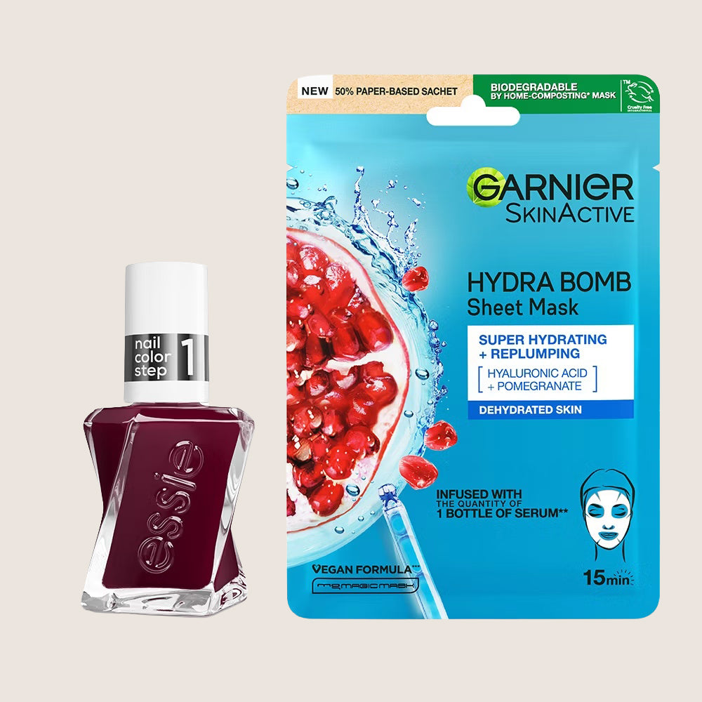 Essie Model Clicks & Garnier Face Mask Premium Quality