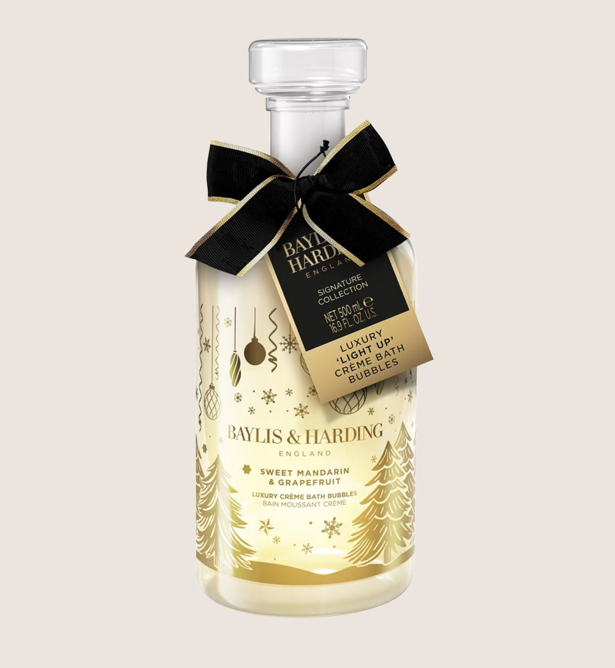 Baylis & Harding Sweet Mandarin & Grapefruit Luxury Light Up Creme Bath Bubbles Gift 500ml Bath & Body Gift Set For Her