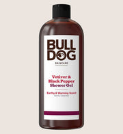 Bulldog Skincare Vetiver & Black Pepper Shower Gel Warming Natural Scent 500ml