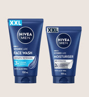 Nivea Men XL Bundle - Hydrocare Face Wash 150ml & Moisturiser 100ml