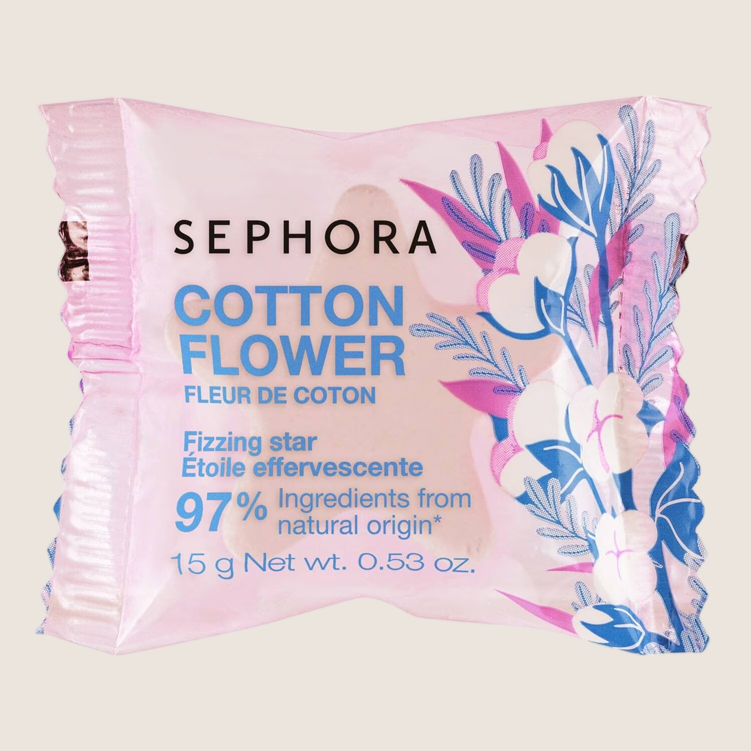 Sephora Collection Fizzing Star Bath Cube Vegan Formula 15g