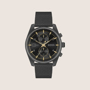 BOSS Men's Chronograph Black Dial Arabic Numeral Bracelet Watch 1514150