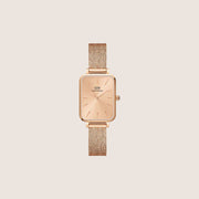 Daniel Wellington Women's Quadro Unitone Rose Gold Dial Watch DW00100484
