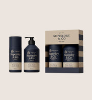 Superdry Toiletries Duo Cedarwood & Sandalwood Body Wash and Spray 300ml + 150ml