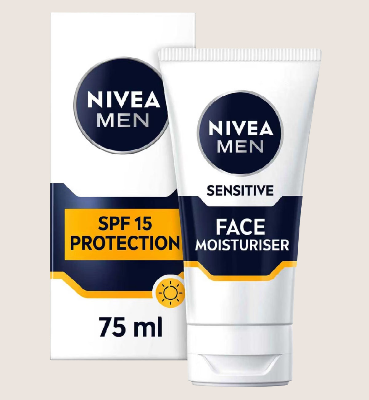 Nivea Men Sensitive Face Moisturiser SPF15 Alcohol-Free with Chamomile & Vitamin E 75ml