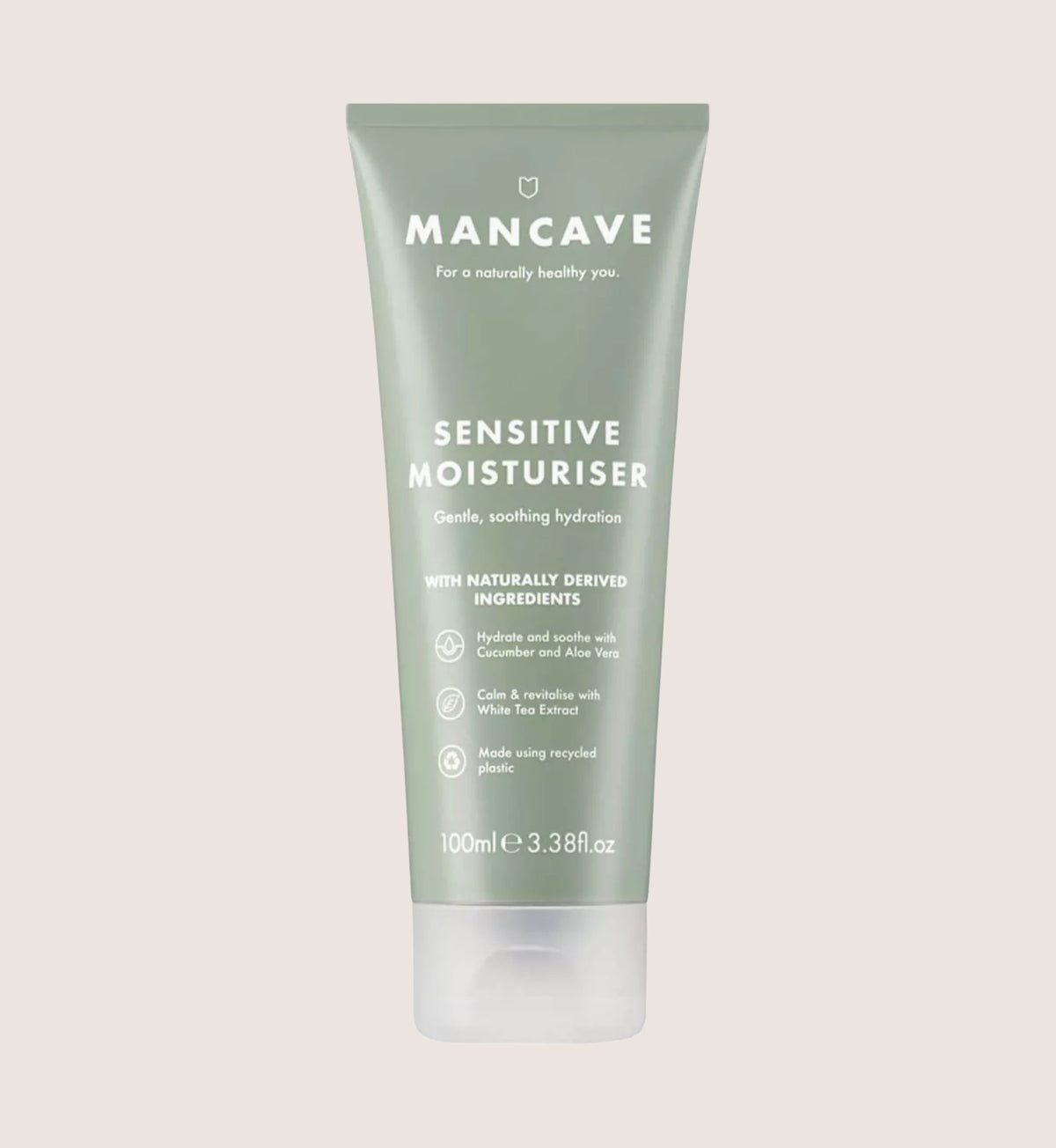 ManCave Sensitive Face Moisturiser with Shea Butter & Cucumber Extract 100ml