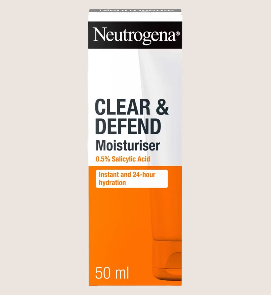 Neutrogena Clear & Defend Moisturiser 0.5% Salicylic Acid 50ml