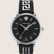 Versace Mens Watch Dark Dial Two-Tone Leather VE5A01321
