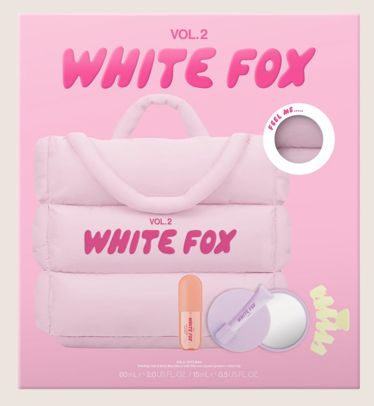 White Fox Vol. 2 Tote Bag Beauty Gift Set For Her