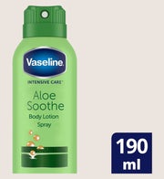 Vaseline Intensive Care Aloe Soothe Quick-Absorb Spray Moisturiser 190ml