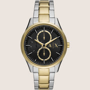 Armani Exchange Mens Dress Watch Two Tone Stainless Steel Bracelet AX1865
