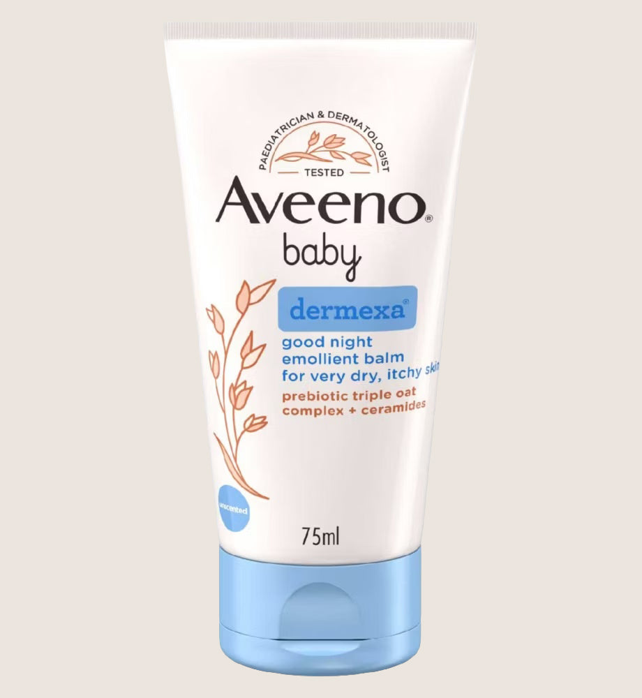 Aveeno Baby Dermexa Good Night Emollient Balm Protective Barrier 75ml