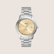 Fossil Mens Heritage Gold Dial Automatic Watch ME3231