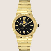 Versace Mens Greca Watch Gold Bracelet Midnight Icon VE7G00323
