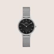 Daniel Wellington Women's Petite Lumine Silver Crystal Mother-of-Pearl Dial Watch DW00100661