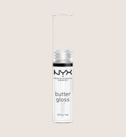 NYX Professional Makeup Lip Gloss, Butter Gloss, Non-sticky formula, Shade Clear Buttery Smooth Formula 8ml