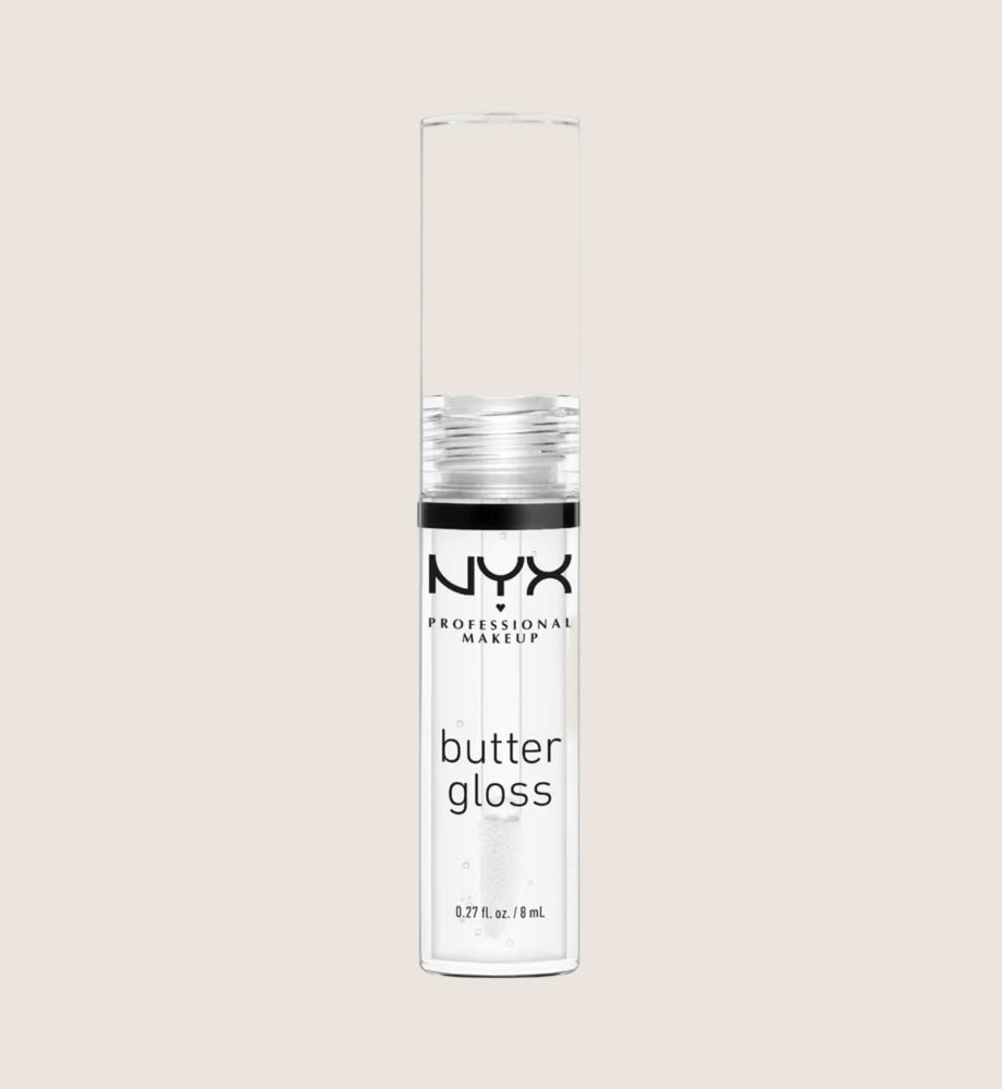 NYX Professional Makeup Lip Gloss, Butter Gloss, Non-sticky formula, Shade Clear Buttery Smooth Formula 8ml