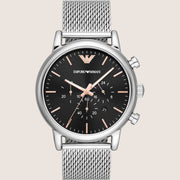 Emporio Armani Mens Watch Silver Stainless Steel Bracelet AR11429