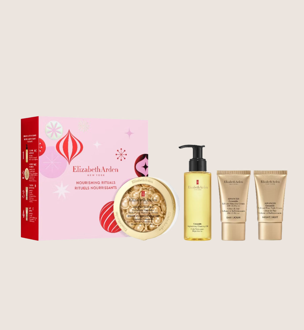 Elizabeth Arden Nourishing Rituals 4 Piece Holiday Skincare Gift Set For Her