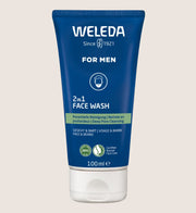 Weleda Men's 2-in-1 Face & Beard Wash with Witch Hazel & Liquorice 100ml