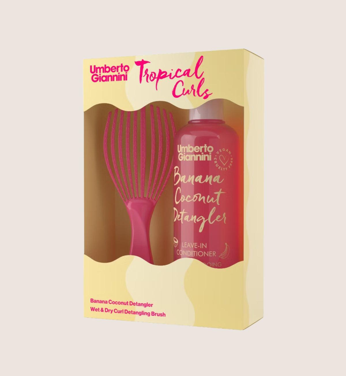 Umberto Giannini Banana & Coconut Curls Beauty Gift Set For Her