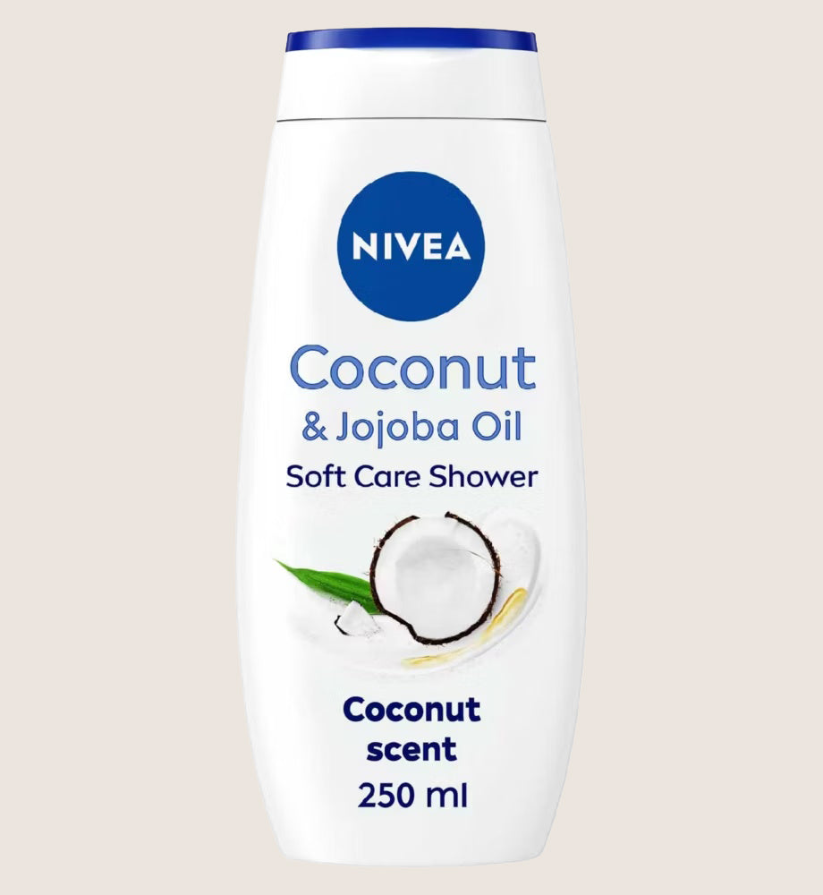NIVEA Shower Cream Gel, Indulgent Moisture Coconut, 250ml