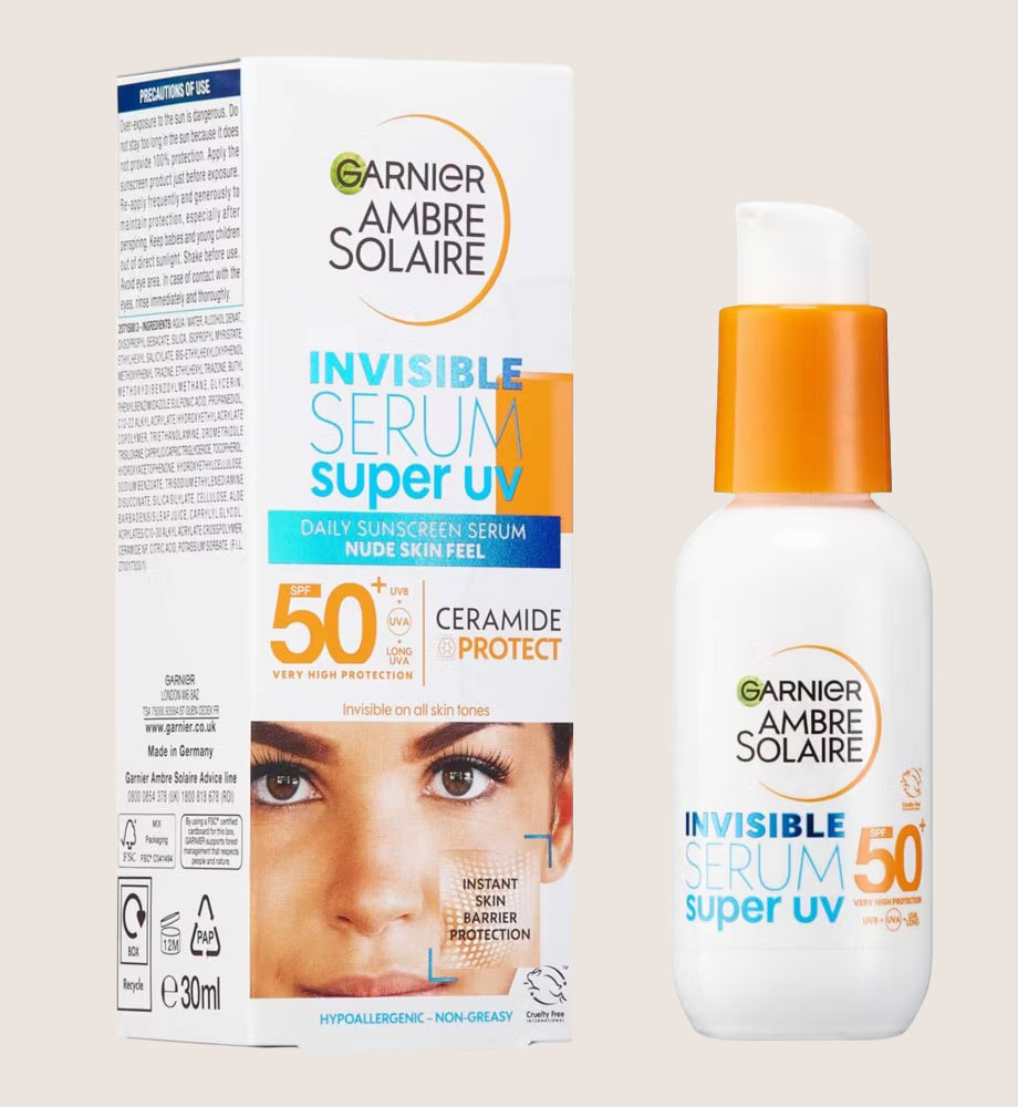 Garnier Ambre Solaire SPF 50+ Super UV Invisible Face Serum SPF50+ 30ml