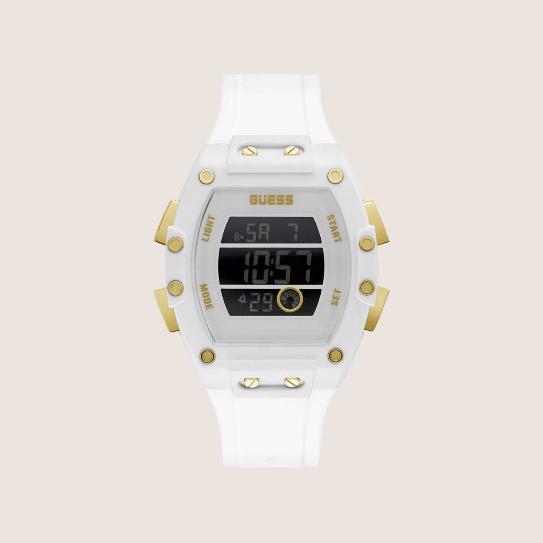 Guess Mens Phoenix Watch White Dial GW0340G1