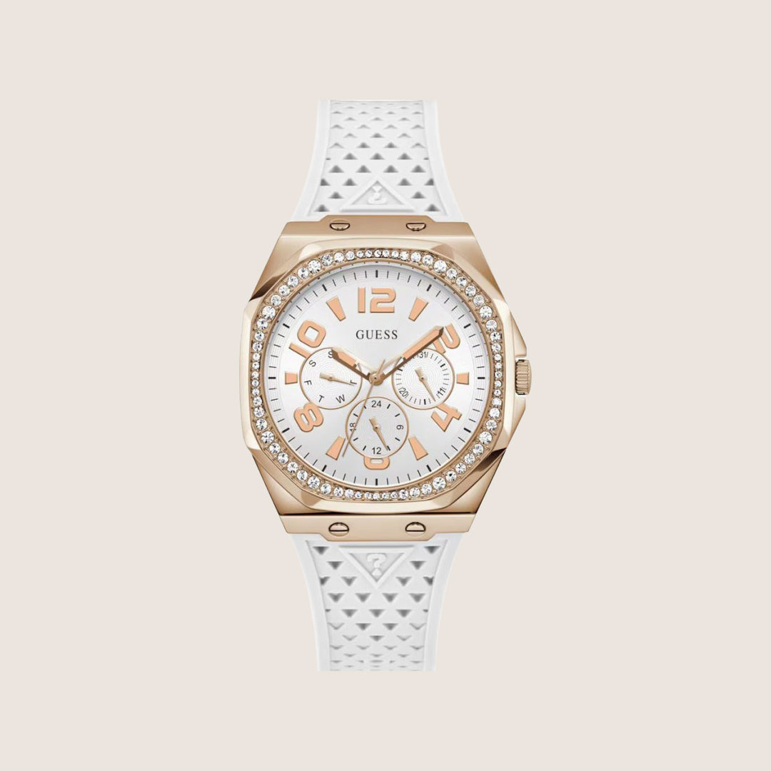 Guess Women's White Dial Watch White Dial GW0694L3