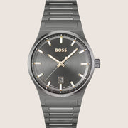 BOSS Men's Gunmetal Dial All-Gunmetal Steel Quartz Watch 1514078