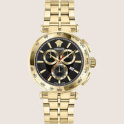 Versace Mens Aion Watch Gold Tachymeter Showpiece VE6CA0623