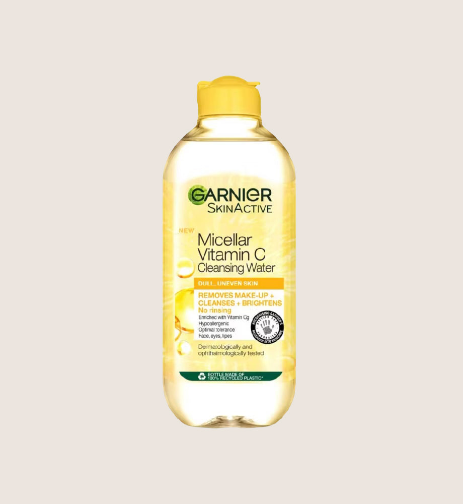Garnier Micellar Vitamin C Water, Gentle face Cleanser & Makeup Remover, Brightening Formula, With Vitamin C 400ml