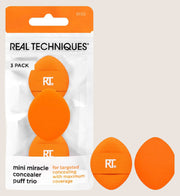 Real Techniques Mini Miracle Concealer Puff Trio Puff Vegan & Cruelty Free