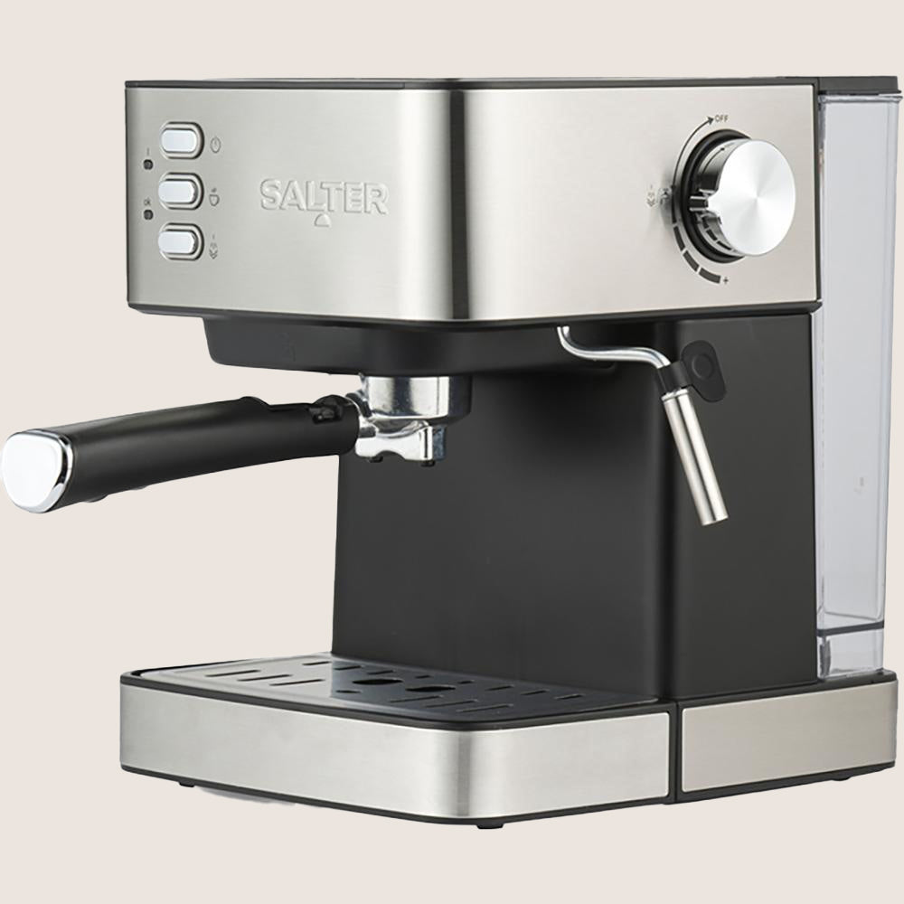 SALTER EK6137 Espresso Coffee Machine 15-Bar Steam Wand 1.6L Tank