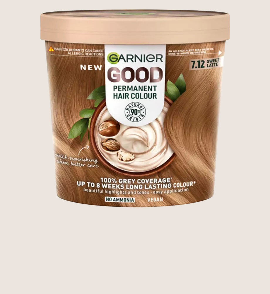 Garnier GOOD Permanent Hair Dye, 7.12 Sweet Latte