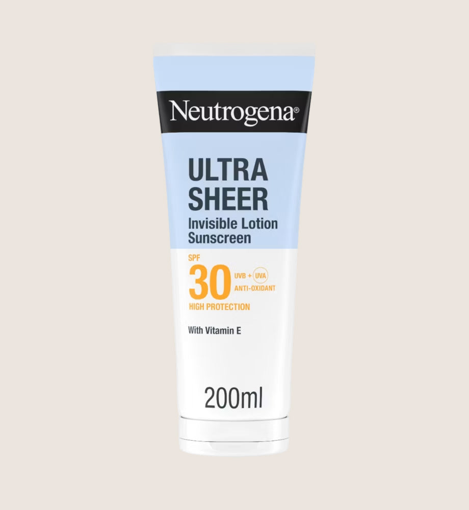Neutrogena Ultra Sheer Invisible Hydrating Body Lotion Sunscreen SPF30 200ml