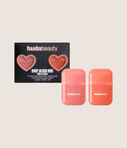 Huda Beauty Baby Blush Duo Pink & Peach Mini Blush Filter Liquid Blush Ombre-Ready Duo Kit