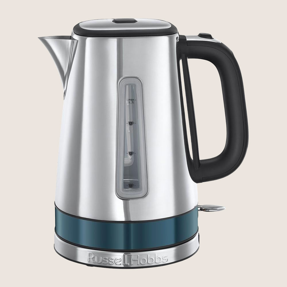 RUSSELL HOBBS Distinctions 24282 Jug Kettle with Metallic Ocean Blue Finish 1.7L - Ocean Blue