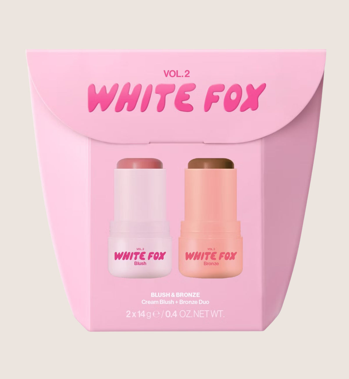 White Fox Blush And Bronze Duo Beauty Gift Set For Her