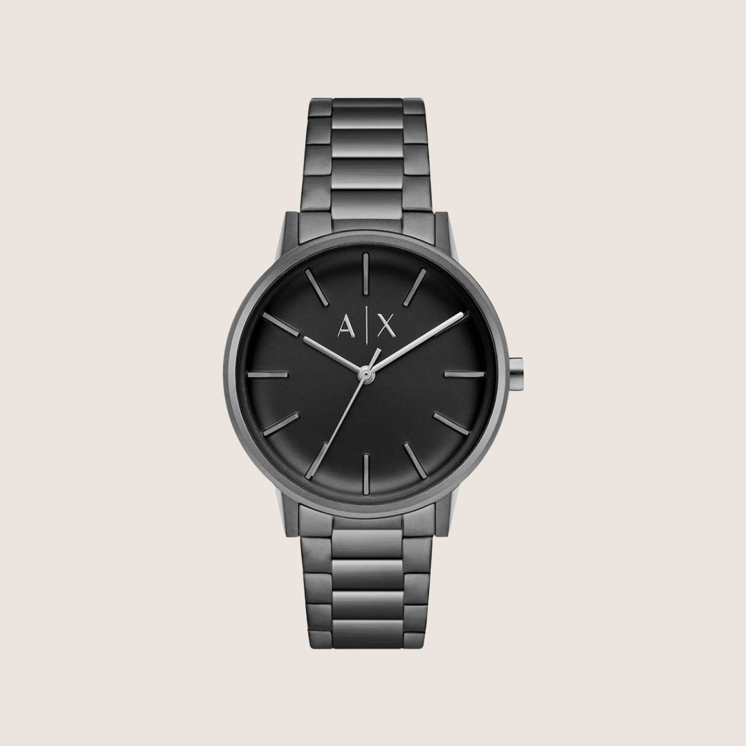 Armani Exchange Men's Urban Watch Gunmetal Dial Gunmetal Steel Bracelet AX2761